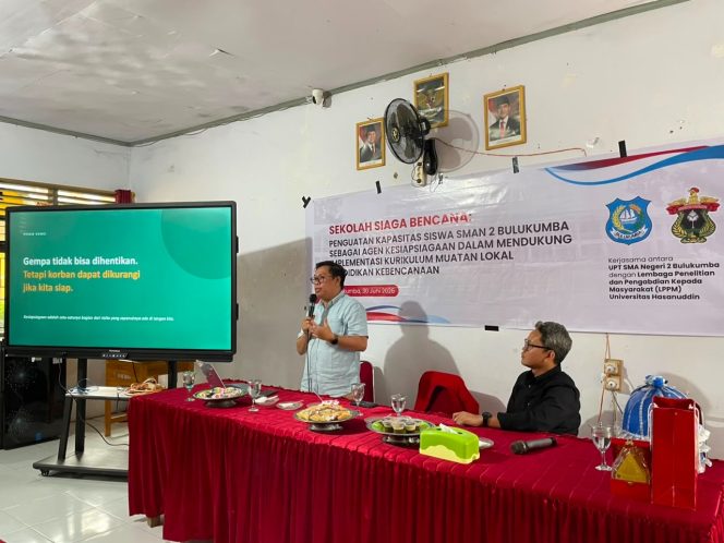 
					LPPM Unhas Latih Siswa SMAN 2 Bulukumba Jadi Agen Kesiapsiagaan Bencana